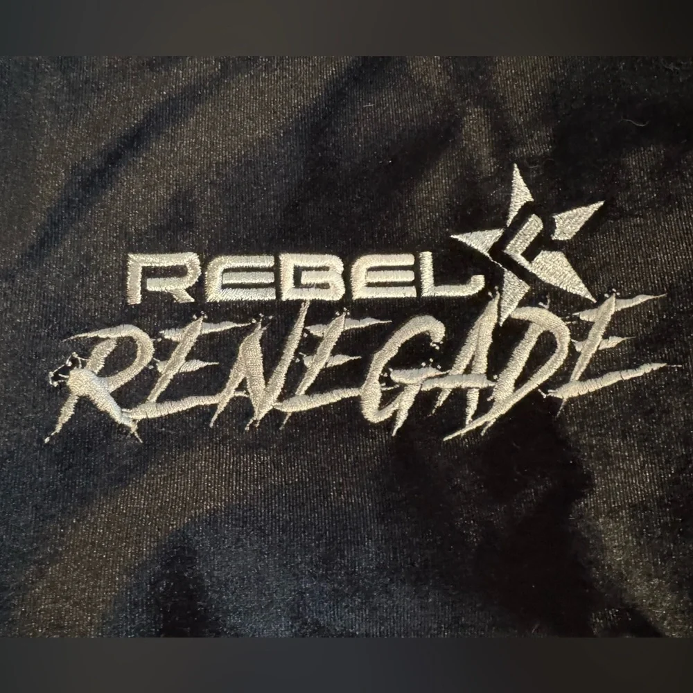 NEW Cheer Rebel Renegade Shoe Bag Black Velour & Mesh Zip Closure Bag Only - Picture 2 of 8